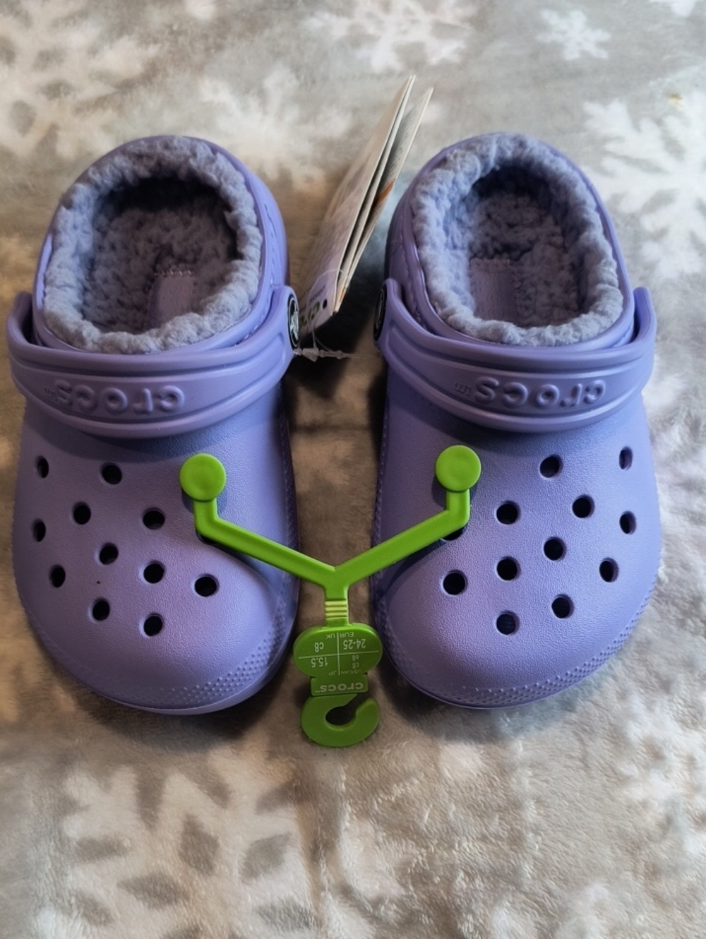 CROCS Kids Lined Clog in Lavender